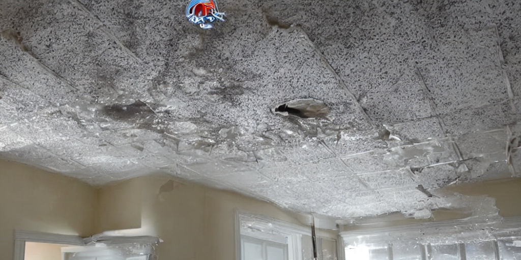 Signs of Water Damage on Ceiling